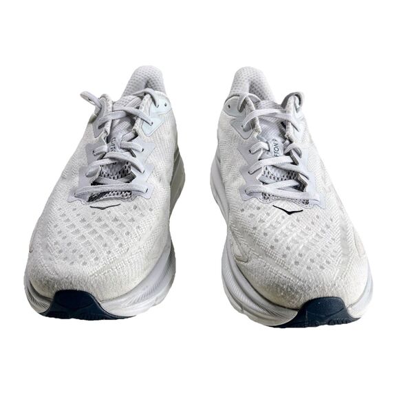 Hoka One One Clifton 9 Mens Running Shoes White Gray Size 11 D Athletic Sneakers main image 8